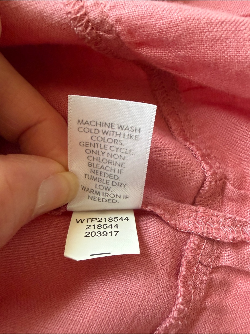 J. Jill Love Linen Rose Button-Down Tunic Linen Shirt 3X - Picture 11 of 11